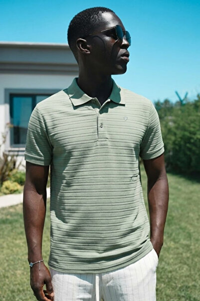MATERIAL Ανδρικό μπλουζάκι με λαιμόκοψη πόλο Basic Comfort