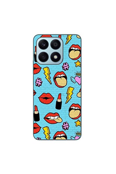OEM Husa compatibila cu Honor X8a Silicon Gel Tpu Model Pop Art Lips