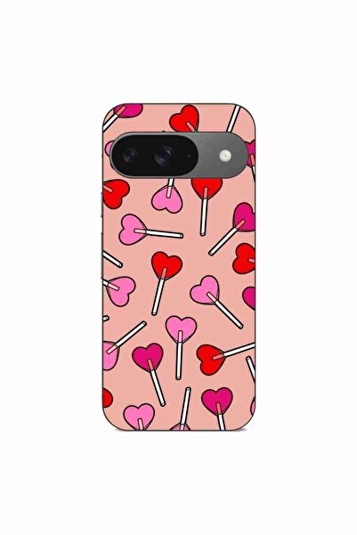 OEM Θήκη συμβατή με Google Pixel 9 Pro από σιλικόνη gel TPU με σχέδιο καρδιές...