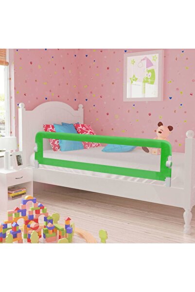vidaxl Safety rail for cot, green, 150x42 cm