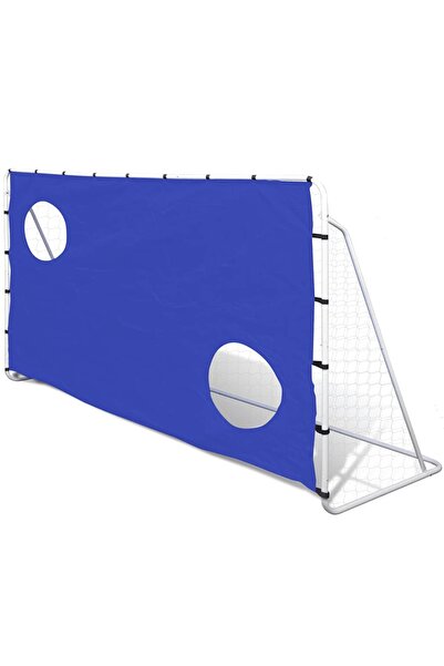 vidaxl Poartă fotbal cu perete țintă 240x92x150cm oțel calitate înaltă