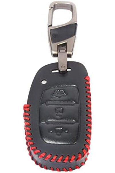 Yıldızan Nzr Beautestore Leather Key Case Cover (Compatible with Tuscon, Ix25...