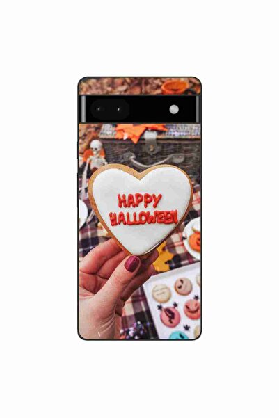 OEM Husa compatibila cu Google Pixel 6A Silicon Gel Tpu Model Happy Halloween...