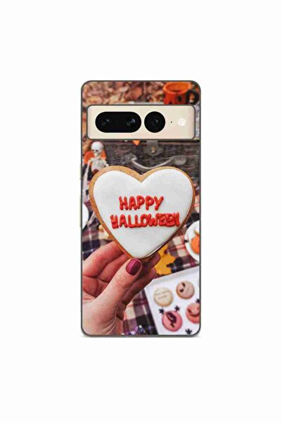 OEM Калъф, съвместим с Google Pixel 7 Pro, силиконов гел TPU, с шарка  "Щастл...