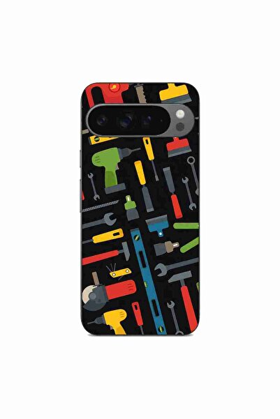 OEM Husa compatibila cu Google Pixel 9 Pro XL Silicon Gel Tpu Model Unelte Pa...