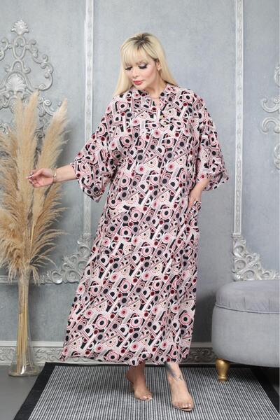 mervemoda Women's large size woven dress
