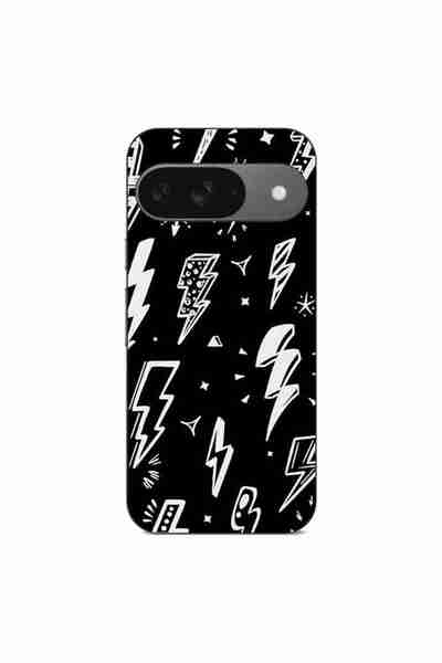OEM Калъф, съвместим с Google Pixel 9, от силиконов гел TPU, модел Lightnings