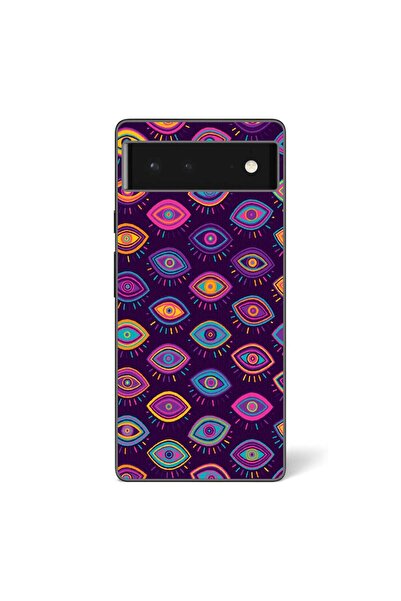 OEM Husa compatibila cu Google Pixel 6 Silicon Gel Tpu Model Tribal Eyes
