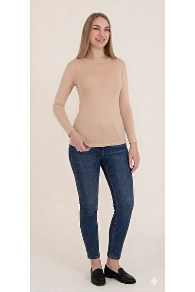 Altınay 3 Pieces Women's Round Neck Long Sleeve Bodysuit (T-Shirt)
