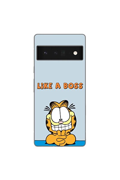 OEM Husa compatibila cu Google Pixel 6 Pro Silicon Gel Tpu Model Garfield Lik...