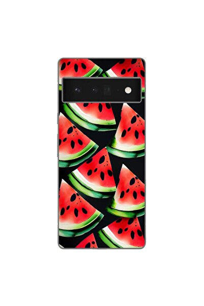 OEM Husa compatibila cu Google Pixel 6 Pro Silicon Gel Tpu Model Watermelon S...