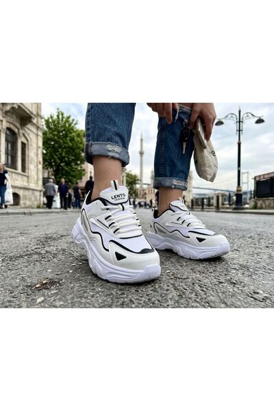 Lento Yüksek Taban Yürüyüş ve Koşu Spor Ayakkabı Sneaker