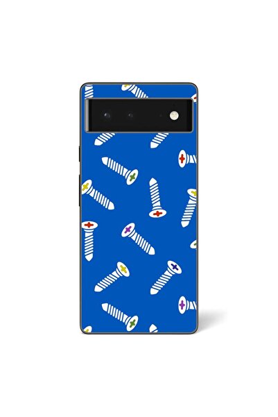 OEM Husa compatibila cu Google Pixel 6 Silicon Gel Tpu Model Screws Pattern