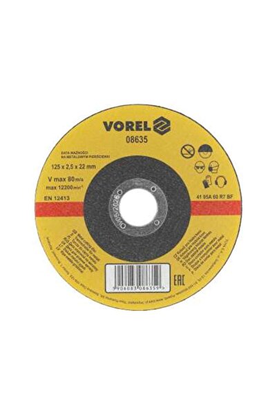 Vorel Disc Tăiere Metal 125X2,5X22Mmdisc Abraziv Debitat Metale 125X2,5X22