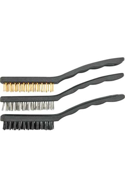 Vorel Plastic-Steel-Brass Brush Set 3 Pieces, 230Mm