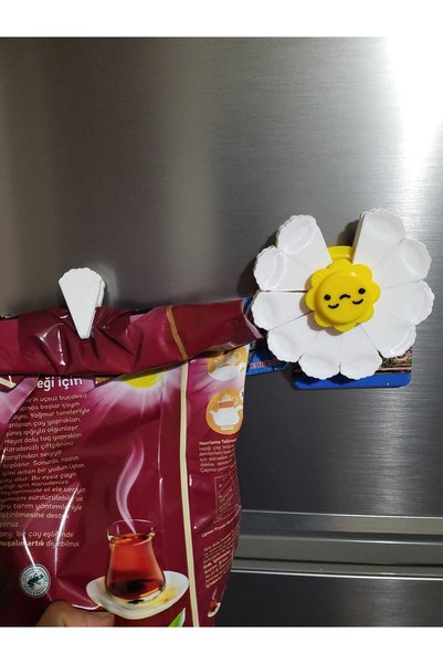 Alse3D Papatya Buzdolabı Poşet Tutucu Magnet