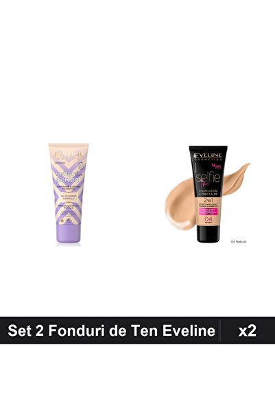 Eveline Set 2 Fonduri de Ten Eveline, Better the Perfect 02 și Selfie Time 2i...
