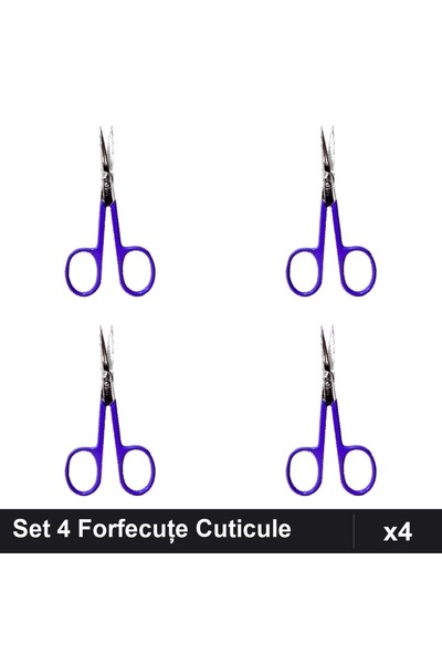 One Group Set 4 Forfecuțe Profesionale Cuticule One Group, Clești Unghiere Ma...