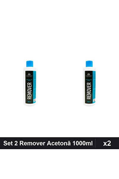 global fashion Set 2 Remover Acetonă 1000ml, Îndepărtare Ojă Semipermanentă ș...