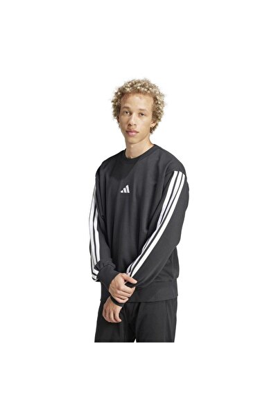 adidas Bluză de trening French Terry pentru bărbați, model Essentials 3-S, mă...