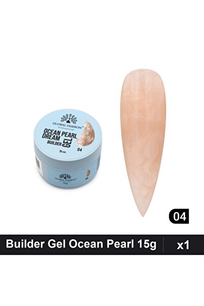 global fashion Builder Gel Ocean Pearl Dream 15g, Constructie Unghii Gel UV/LED,