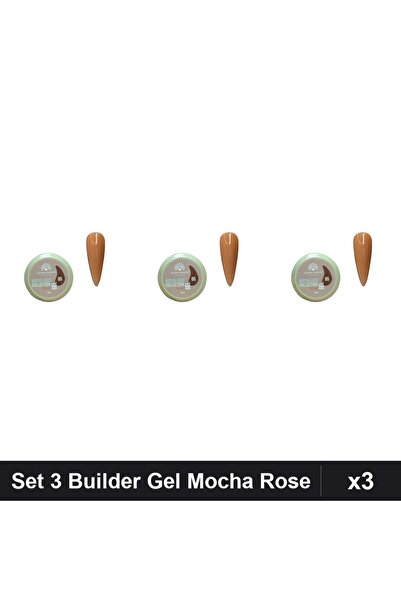 global fashion Set 3 Builder Gel Mocha Rose 15g, Global Fashion, Constructie ...