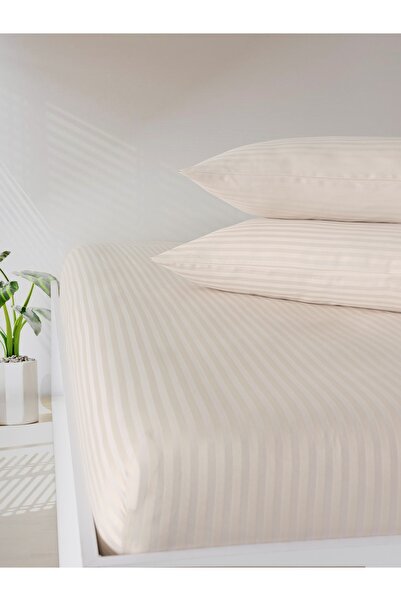 PAMUKCUM Cotton Satin Elastic Sheet Set Single/Double/King Size