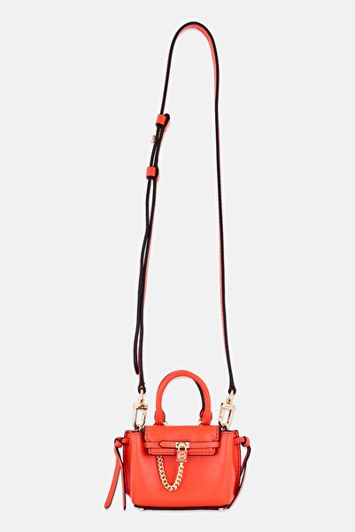 Michael Kors Women Brand Logo Mini Cross Body Bag, Red