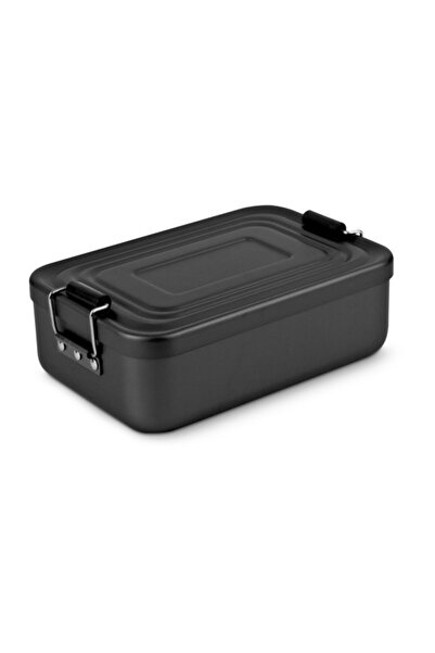 PROMİNOX Cutie de prânz Rominox Quadra Negru Mat, 900 ml, aluminiu, separator...