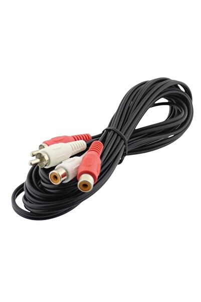 OEM Cablu 2xRCA tata la 2xRCA mama, lungime 3 m, L100755