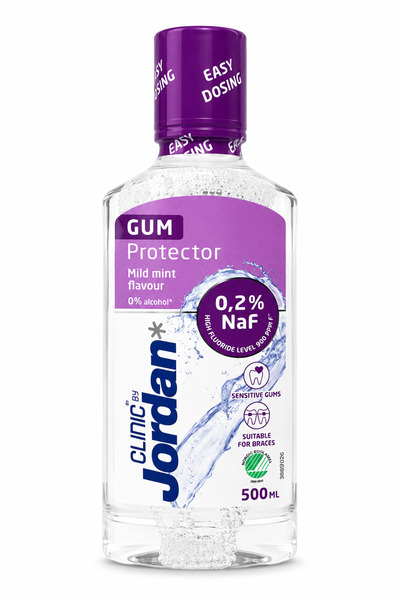 JORDAN Apa de gura fara alcool Clinic Gum Protector 500 ml – protectie delica...