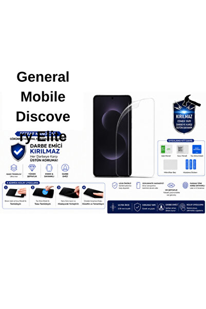 Astakos واقي شاشة General Mobile Discovery Elite متوافق مع تقنية النانو الشفا...
