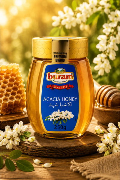 Buram Miere Naturală de Salcâm Premium | Gust Delicat & Puritate Naturală