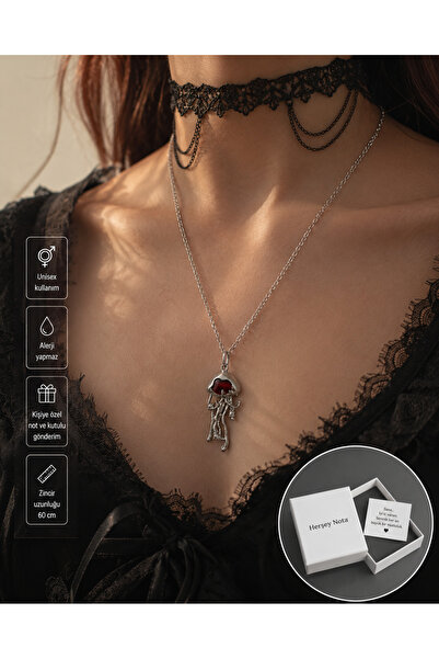 HER ŞEY NOTA www.herseynota.com Gothic Jellyfish Figured Unisex Necklace – Al...