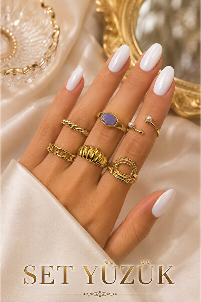 Jack Ferrero Gold Color Ring Set
