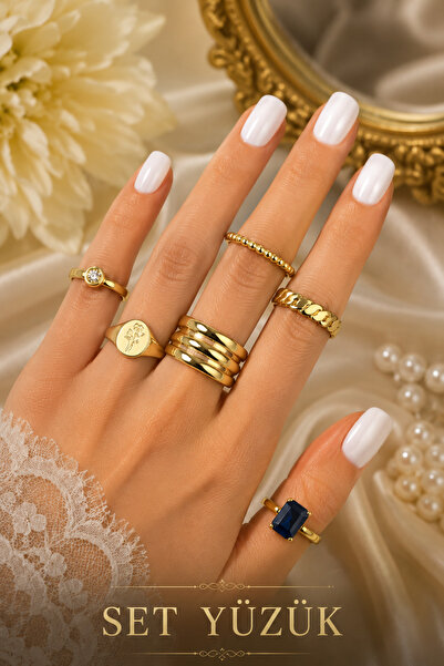 Jack Ferrero Gold Color Ring Set