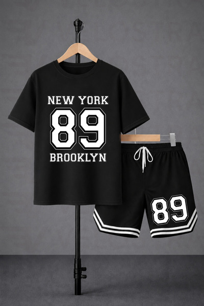 Velostra Unisex New York Printed Oversize Fit Comfortable Fit T-Shirt and Sho...