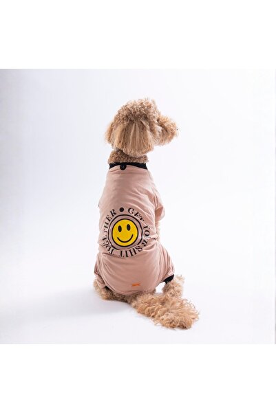 Pawstar Brown Smile Pajamas for Medium and Large Breed Dogs - Dog Jumpsuit - ...