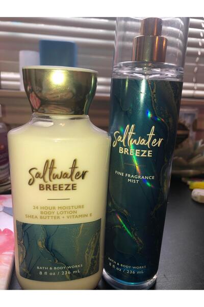 Bath & Body Works Saltwater Breeze Fine Fragrance Mist and Body Lotion