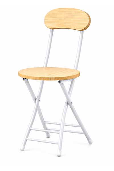 Biki Folding Chair with Dimensions of 44 X 42 X 75 cm - Rq-21029 - / Light Wood