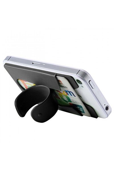 Other Card Holder Pocket with Phone Stand - Black