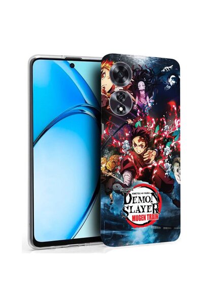 bestcase ¬Æ Husa pentru OPPO A60 4G, Clear Silicon 2MM, Demon Slayer, Antisoc...