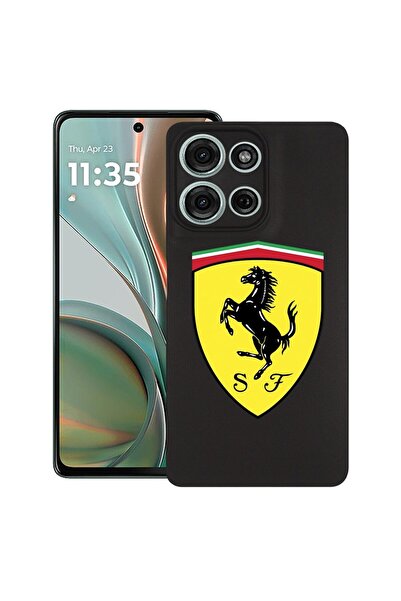 bestcase ¬Æ Husa pentru Motorola Moto G15, Ferrari, Slim Silicon 0.8MM, Antis...