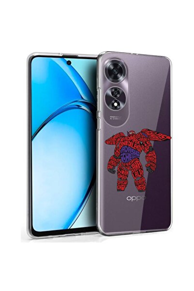 bestcase Husă pentru OPPO A60 4G, Silicon transparent 2MM, Calligraphy Baymax...
