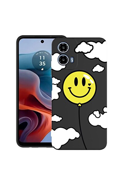 bestcase Θήκη για Motorola Moto G45 με σχέδιο μπαλονιού και smiley, TPU Ματ Ε...
