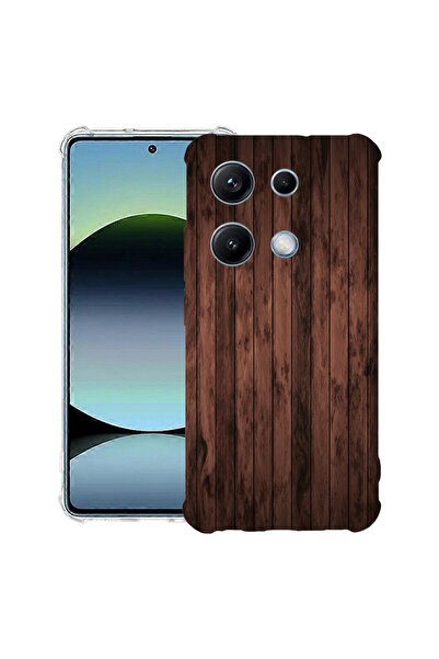 bestcase Αντικραδασμική Θήκη Συμβατή με OPPO A6 Pro, με Σχέδιο Ξύλου Καρυδιάς...