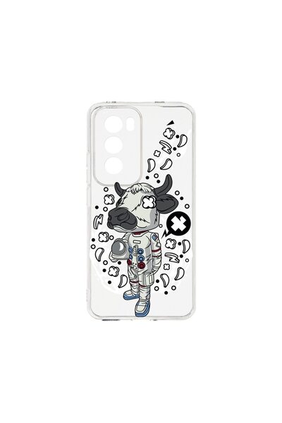 bestcase Διαφανής Θήκη Σιλικόνης 2MM, Συμβατή με OPPO Reno12 5G, Αστροναύτης-...