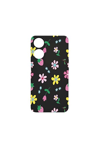 bestcase Λεπτή Θήκη Σιλικόνης 0.8MM, Συμβατή με OPPO A58 5G, Σχέδιο Λουλούδια...