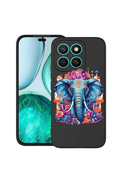 bestcase Калъф за Honor X8C, Цветове на мечтата - Слон, Тънък силиконов 0.8ММ...