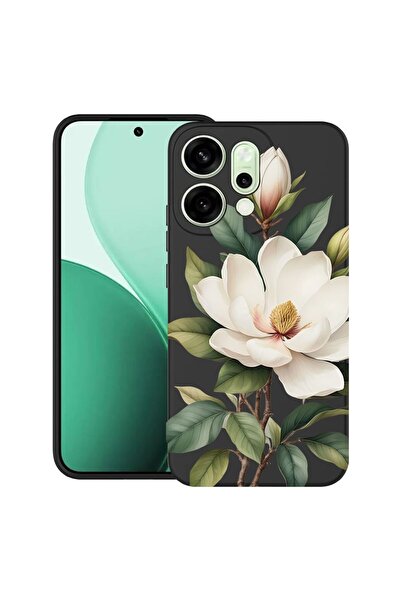 bestcase ¬Æ Husa TPU Ultra Slim Compatibila cu OPPO Reno14, Floral - White Ma...